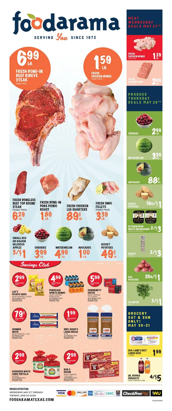 Weekly ad Foodarama Sales from May 27 to June 2 2026 - Page 1