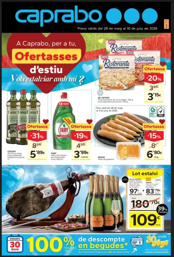 Catálogo de  Caprabo Ofertas 29 de mayo al 10 de junio 2026 - Página 1