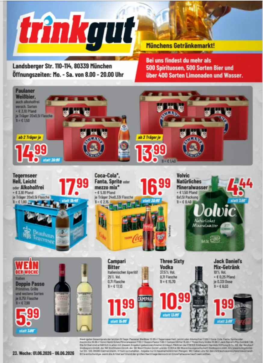 Trinkgut Angebote von 1. Juni bis 6. Juni 2026 - Prospekt seite 1