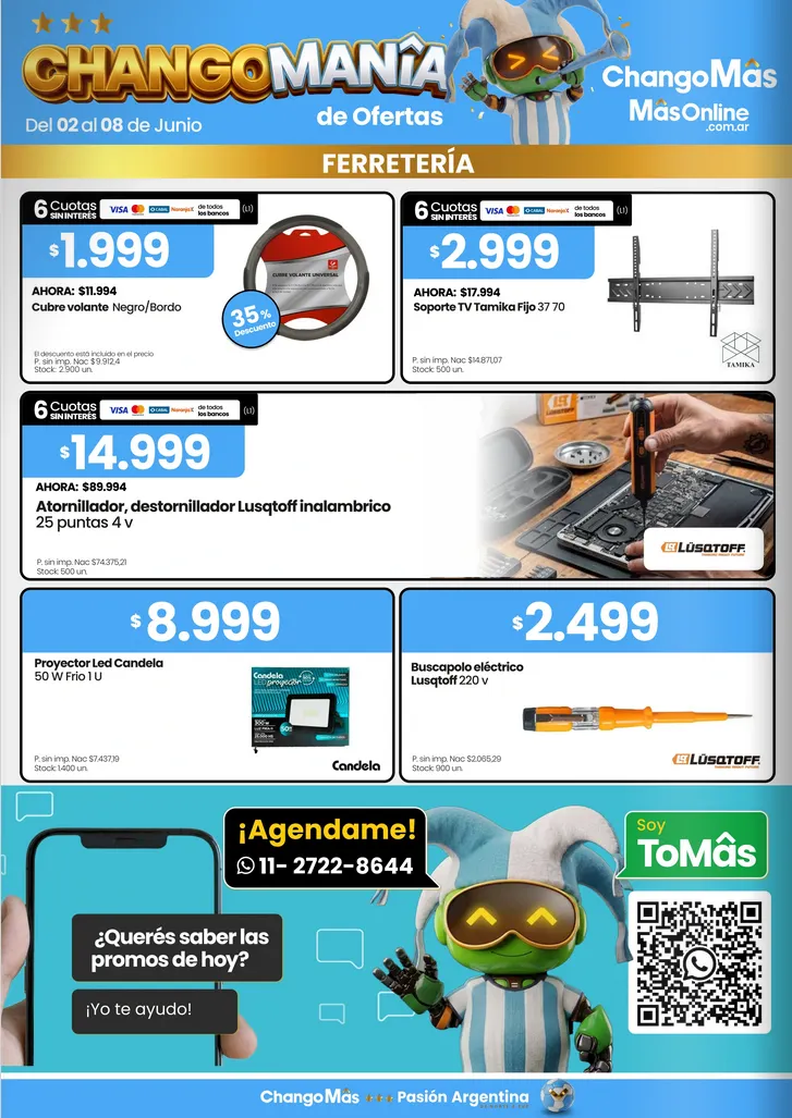 Ofertas de Ofertas Changomas 2 de junio al 8 de junio 2026 - Página 1 del catálogo