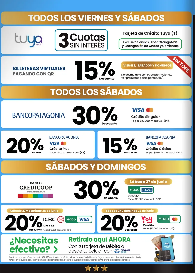 Ofertas de Changomas Ofertas 1 de junio al 30 de junio 2026 - Página 1 del catálogo
