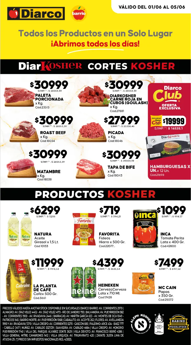 Ofertas de Ofertas Diarco  1 de junio al 5 de junio 2026 - Página 1 del catálogo