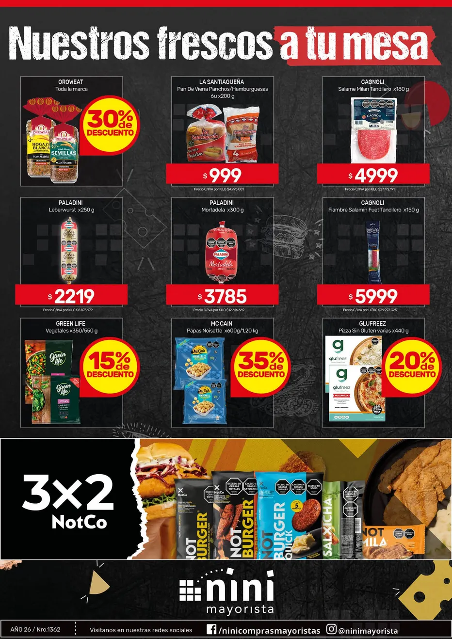 Ofertas de  Ofertas Nini Mayorista 1 de junio al 7 de junio 2026 - Página 1 del catálogo