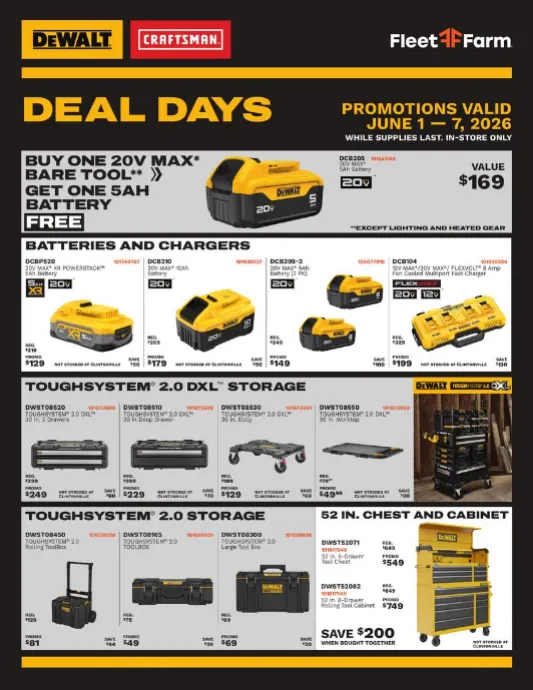 Fleet Farm Sales - June 1 June 7 2026