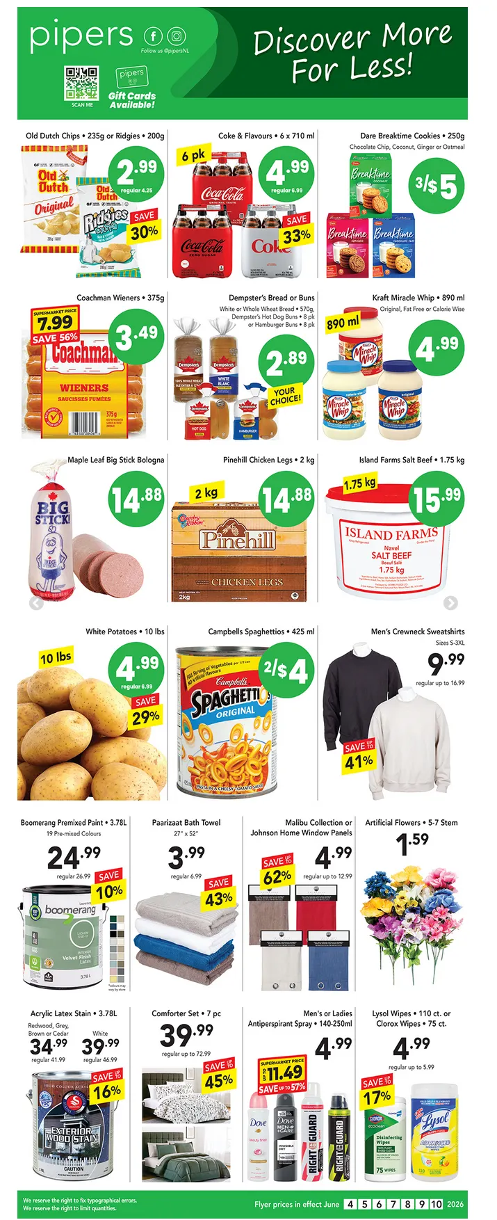 Pipers  Sales from June 4 to June 10 2026 - flyer page 