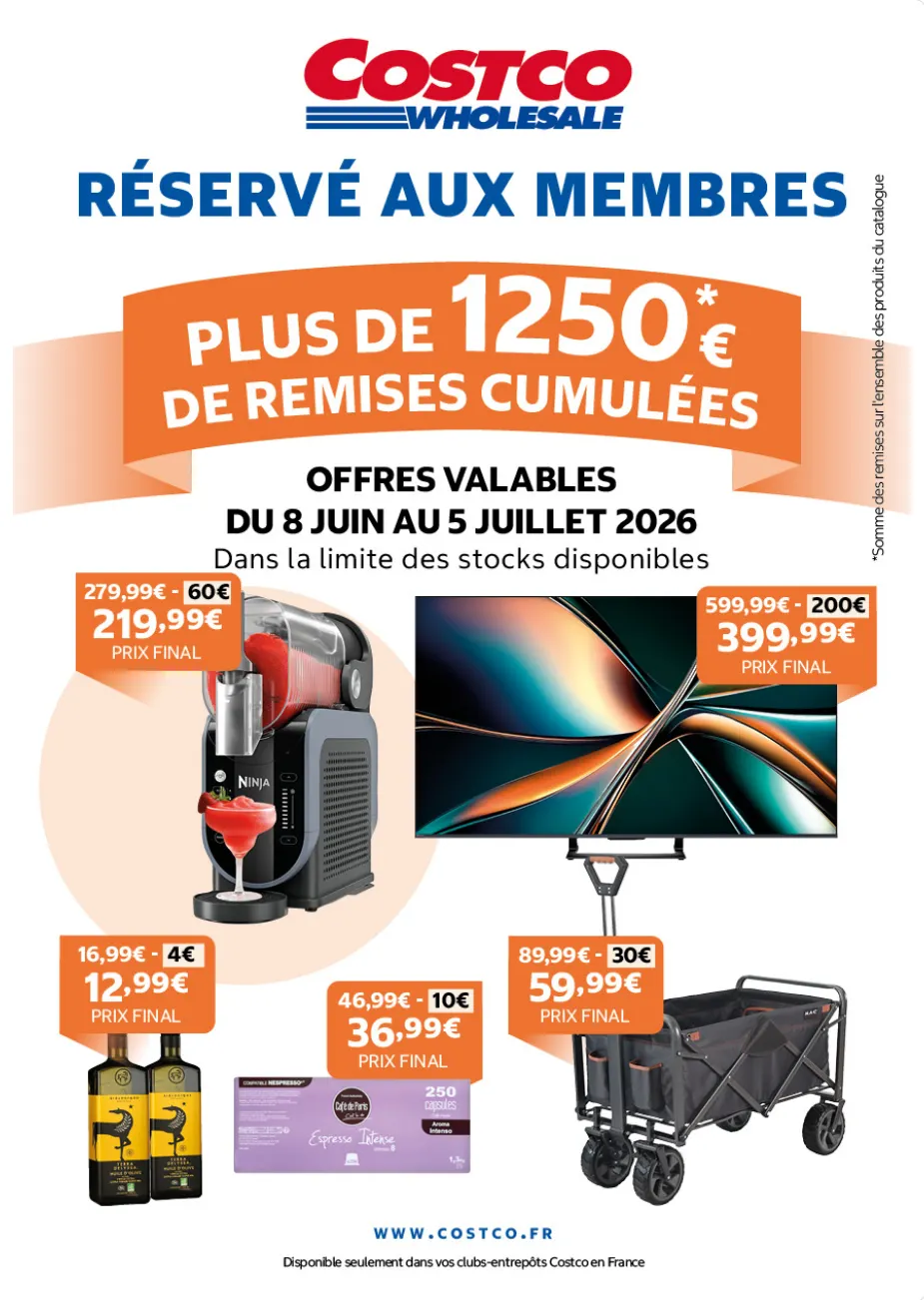 Costco Catalogue du 8 juin au 5 juillet 2026 - Catalogue page 1