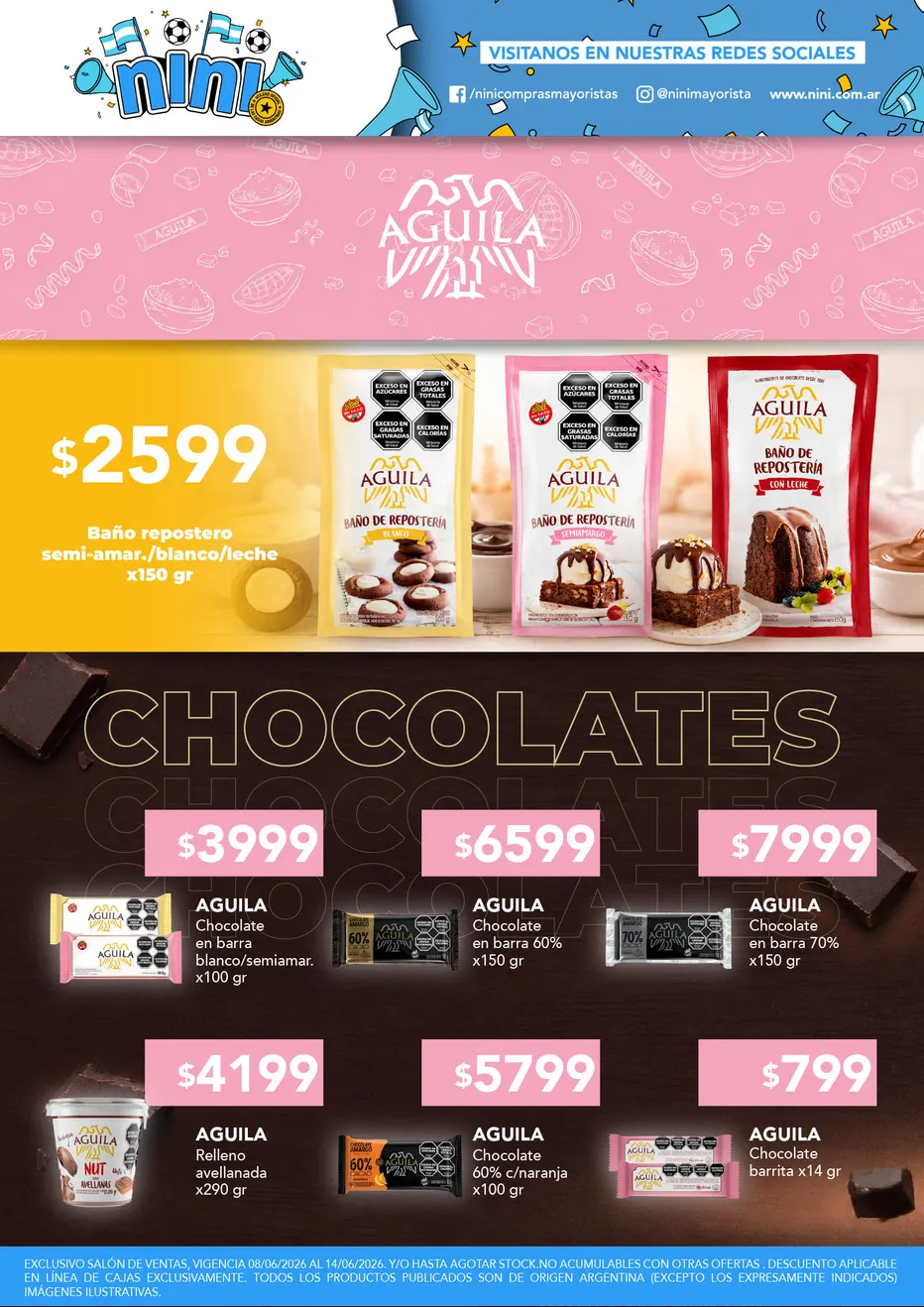 Ofertas de Ofertas Nini Mayorista 8 de junio al 14 de junio 2026 - Página 1 del catálogo