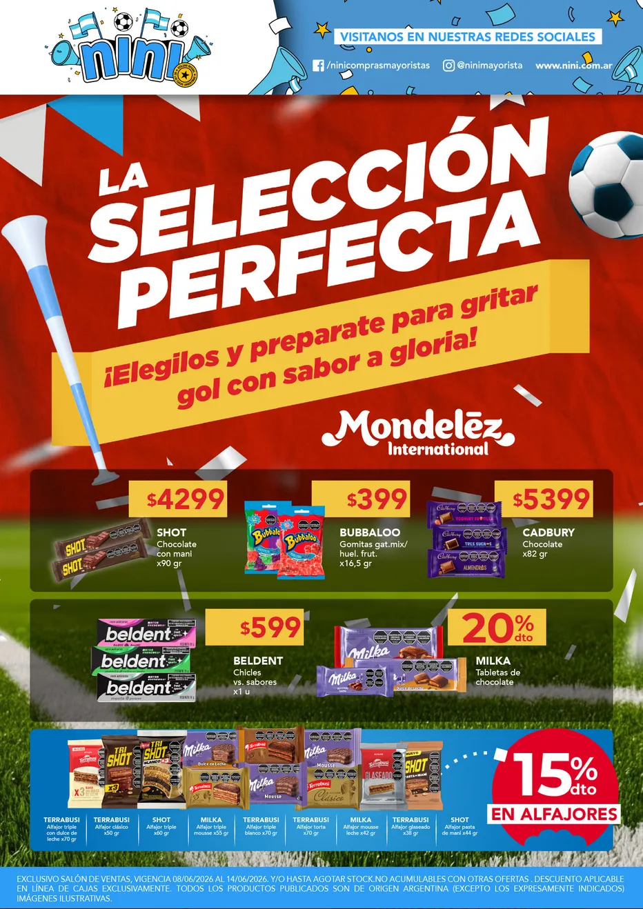 Ofertas de  Ofertas Nini Mayorista 8 de junio al 13 de junio 2026 - Página 1 del catálogo