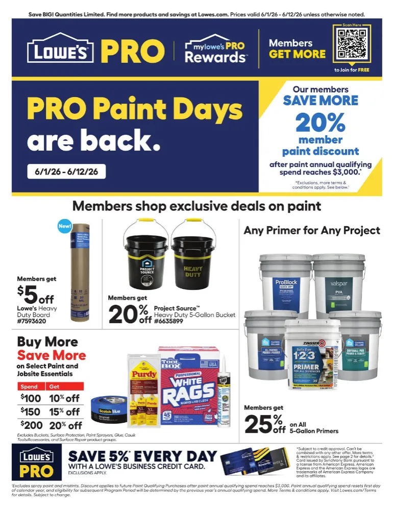 Weekly ad Lowe's Sales from June 1 to June 12 2026 - Page 1