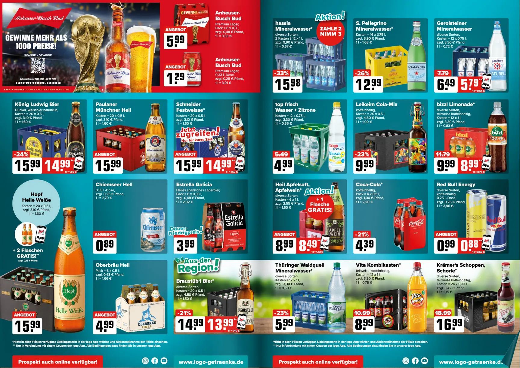 Logo Getränkemarkt Angebote von 8. Juni bis 13. Juni 2026 - Prospekt seite 2