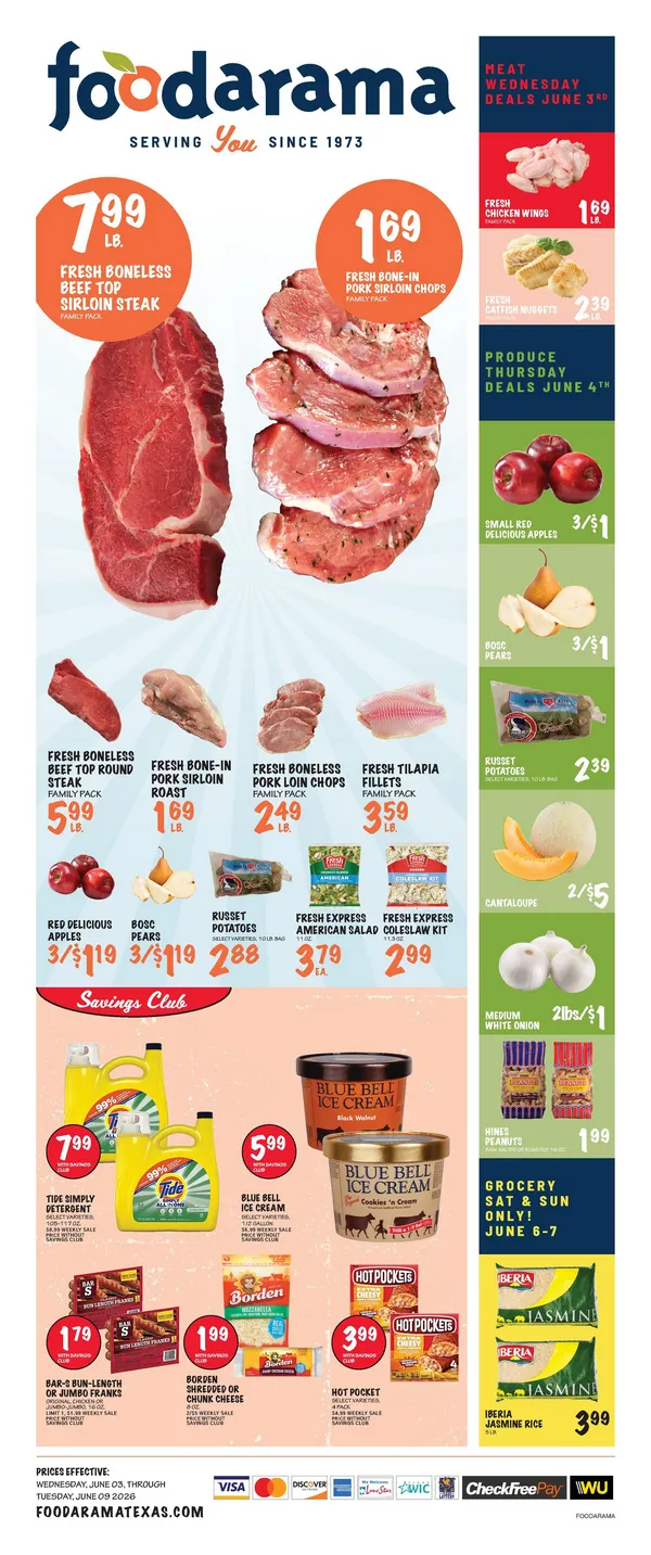 Weekly ad Foodarama Sales from June 3 to June 9 2026 - Page 1