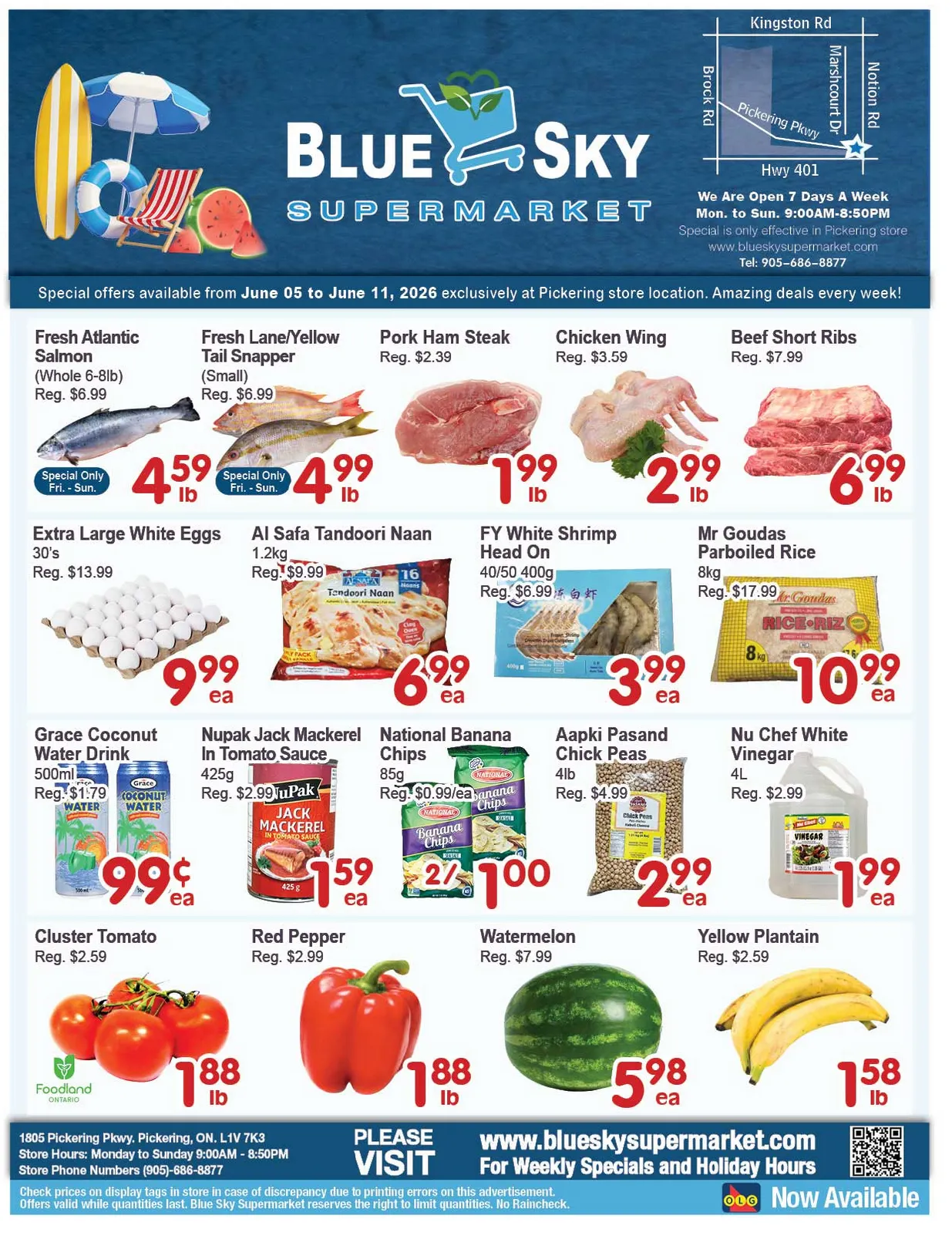 Blue Sky Supermarket from June 5 to June 11 2026 - flyer page 1