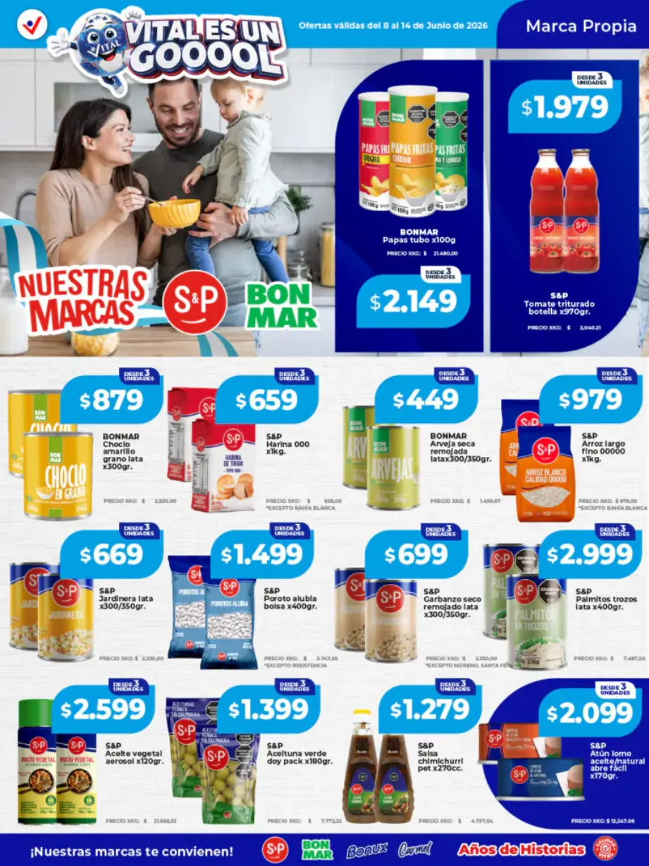 Ofertas de Ofertas Vital  8 de junio al 14 de junio 2026 - Página 1 del catálogo