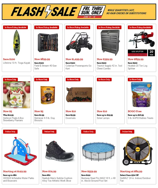 Weekly ad  Tractor Supply Co. Sales from June 12 to June 14 2026 - Page 1