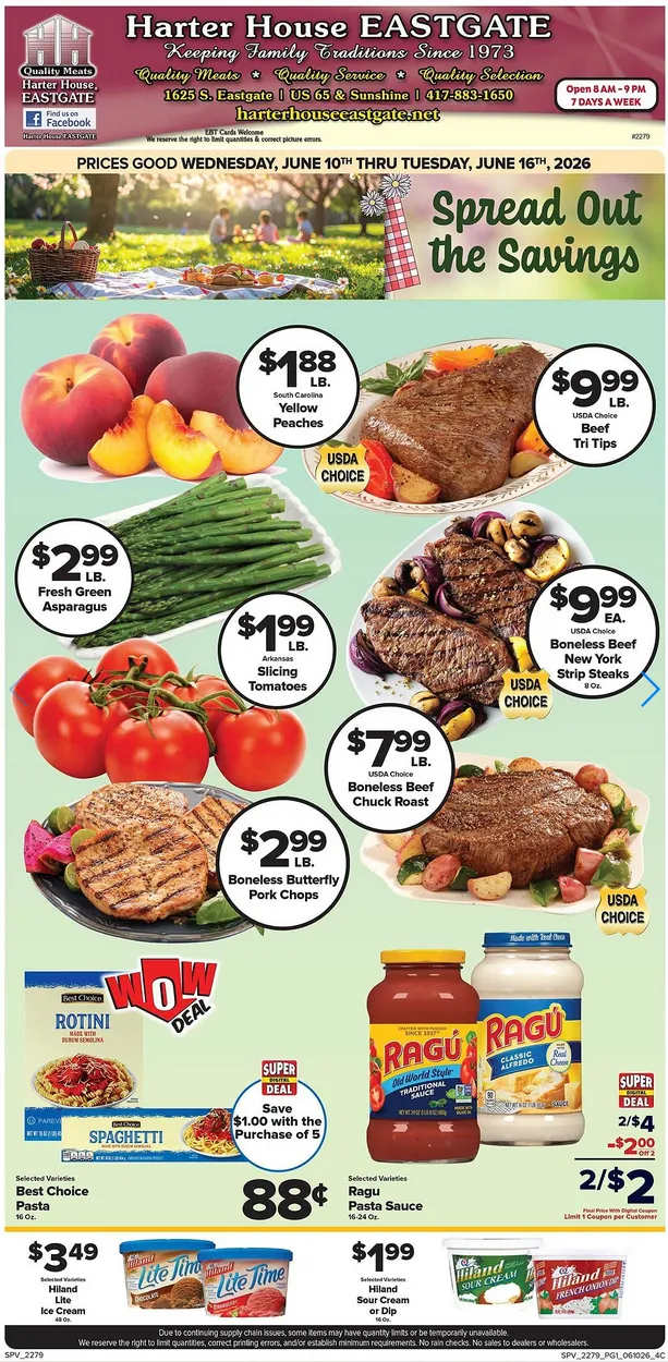 Weekly ad Harter House Sales from June 10 to June 16 2026 - Page 1