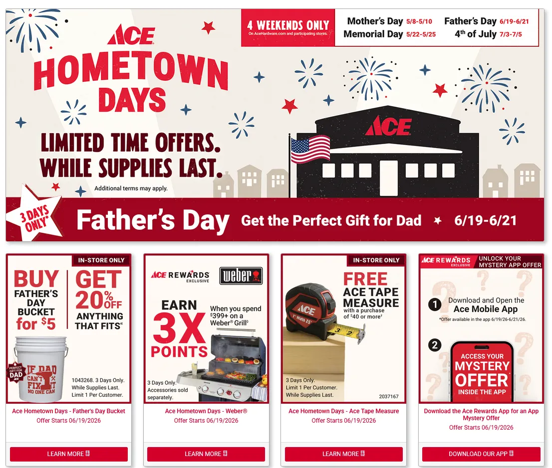 Weekly ad ACE Hardware Sales from June 19 to June 21 2026 - Page