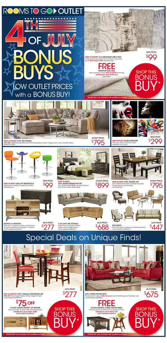 Weekly ad Rooms To Go Sales from June 16 to June 21 2026 - Page 4