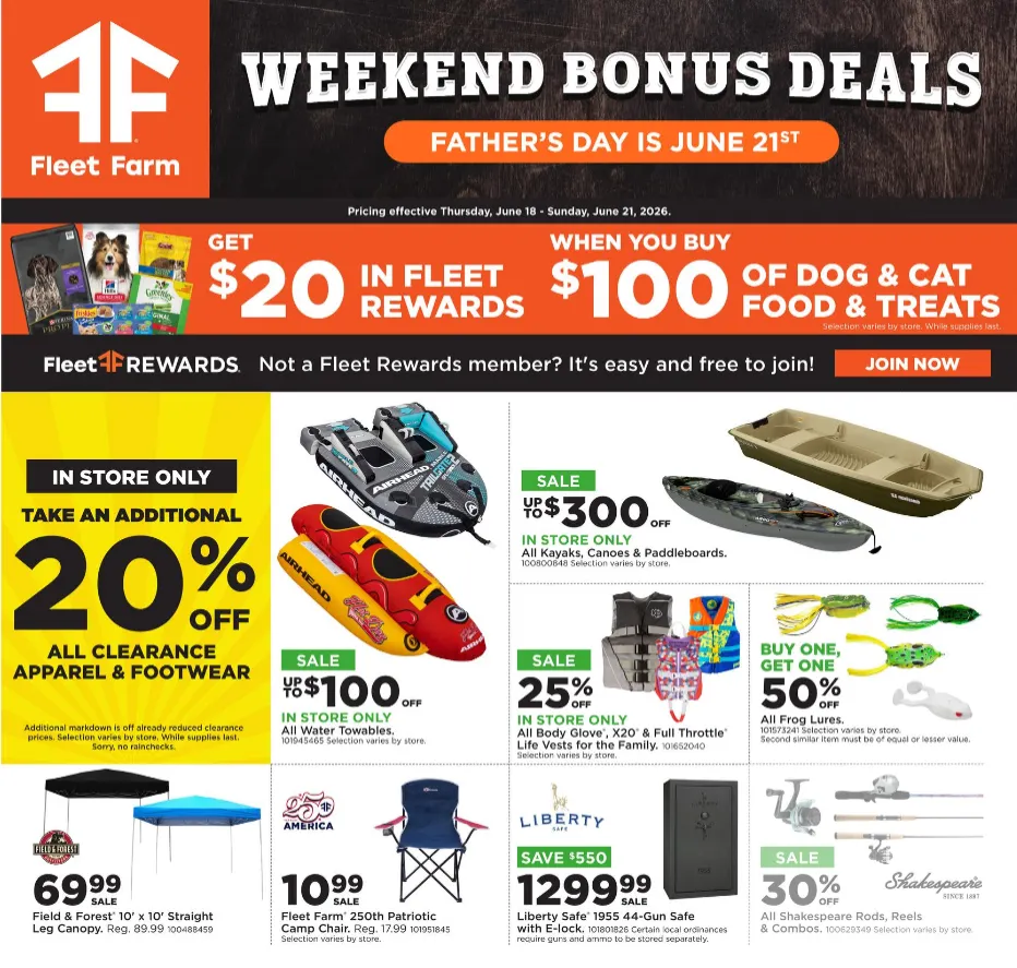 Weekly ad Fleet Farm Sales from June 18 to June 21 2026 - Page 