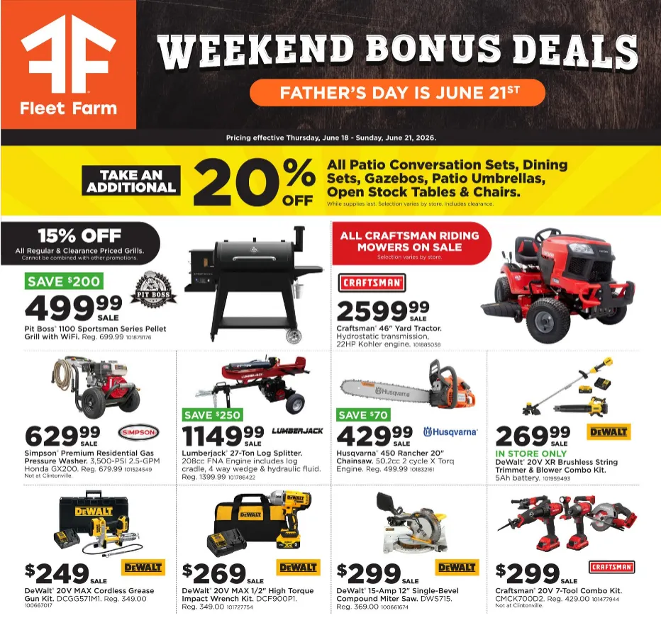Weekly ad Fleet Farm Sales from June 18 to June 21 2026 - Page 2