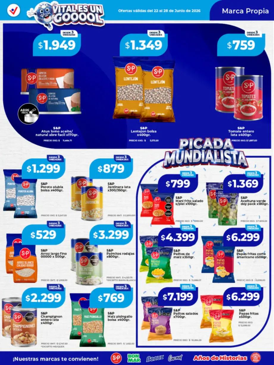 Ofertas de Vital Ofertas 22 de junio al 28 de junio 2026 - Página 3 del catálogo