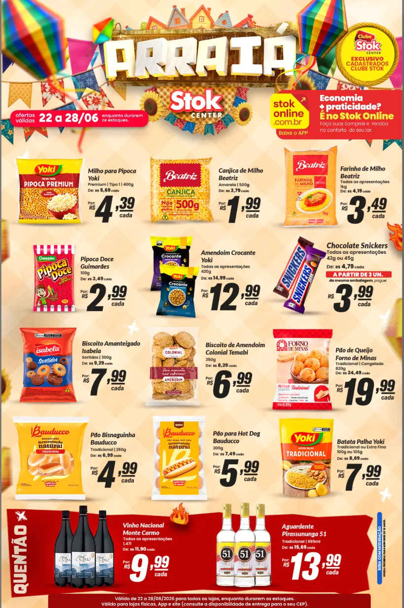 Encarte de  Folhetos Stok Center  22 de junho até 28 de junho 2026 - Pagina 1
