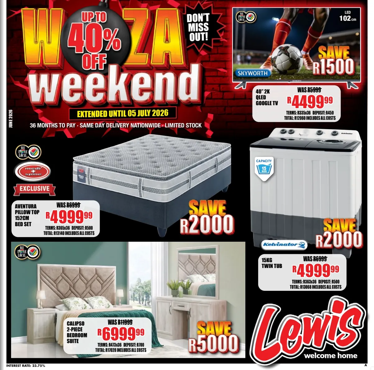 Lewis Sales from 22 June to 5 July 2026 - Catalogue Page 1