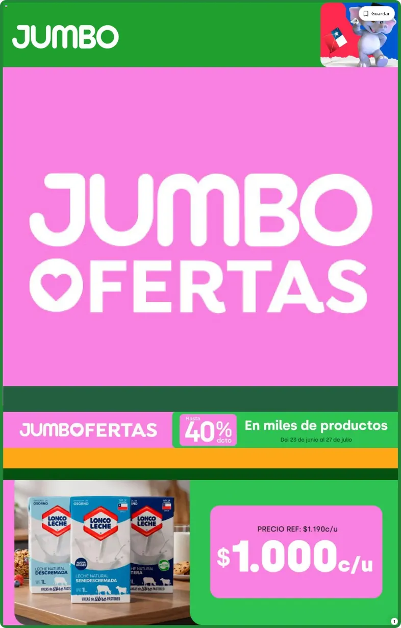 Catálogo de Jumbo Ofertas 23 de junio al 27 de julio 2026 - Página 1