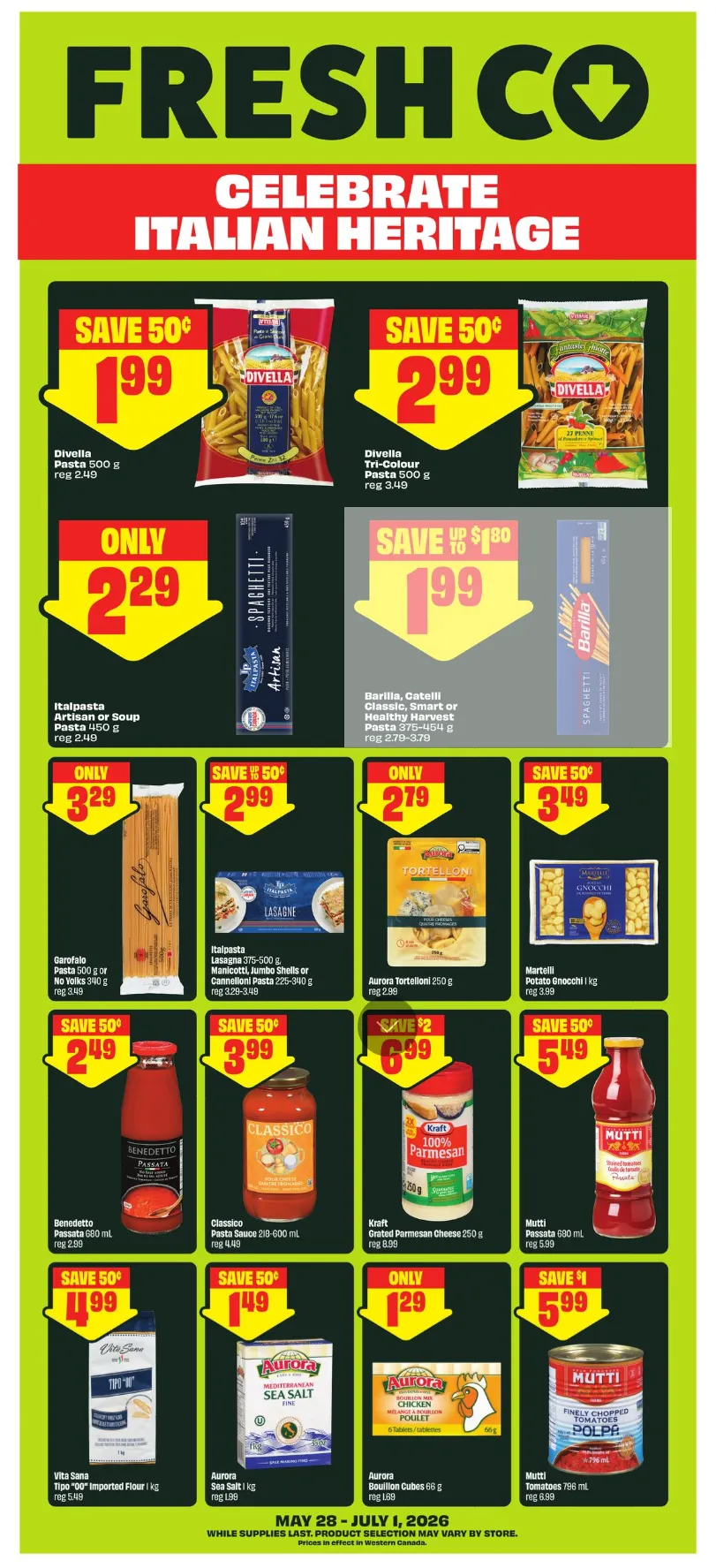 FreshCo. Sales from June 28 to July 1 2026 - flyer page 1