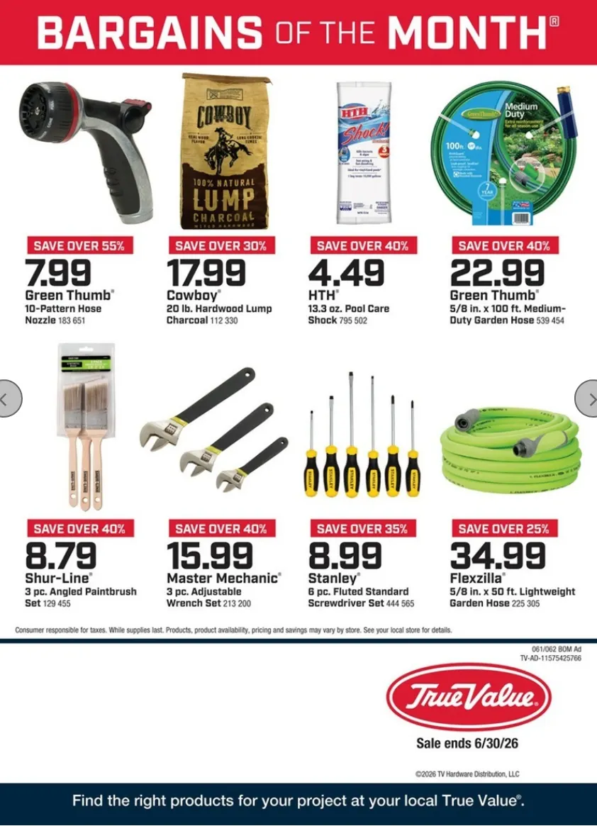 Weekly ad True Value Sales from June 1 to June 30 2026 - Page