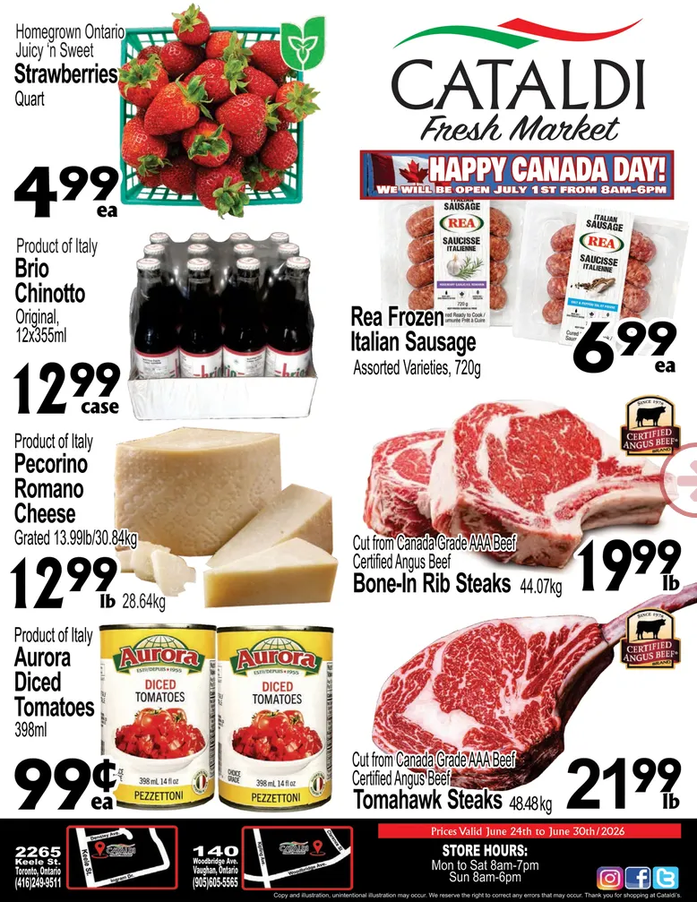 Cataldi Fresh Market Sales from June 24 to June 30 2026 - flyer page