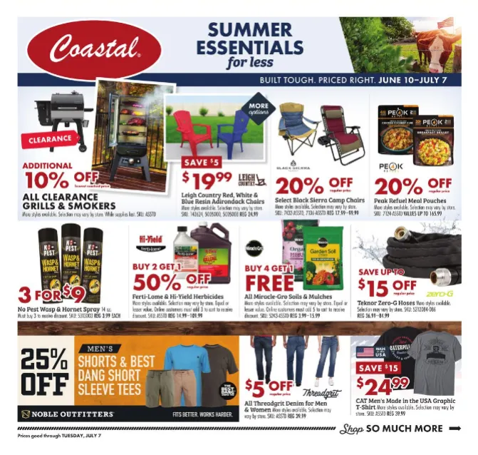 Weekly ad Coastal Sales from June 24 to July 7 2026 - Page 1