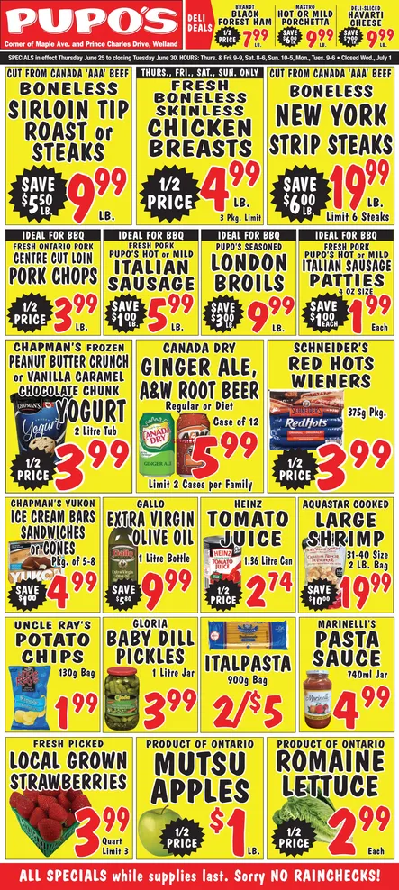 Pupo's Food Market Sales from June 25 to July 1 2026 - flyer page 1