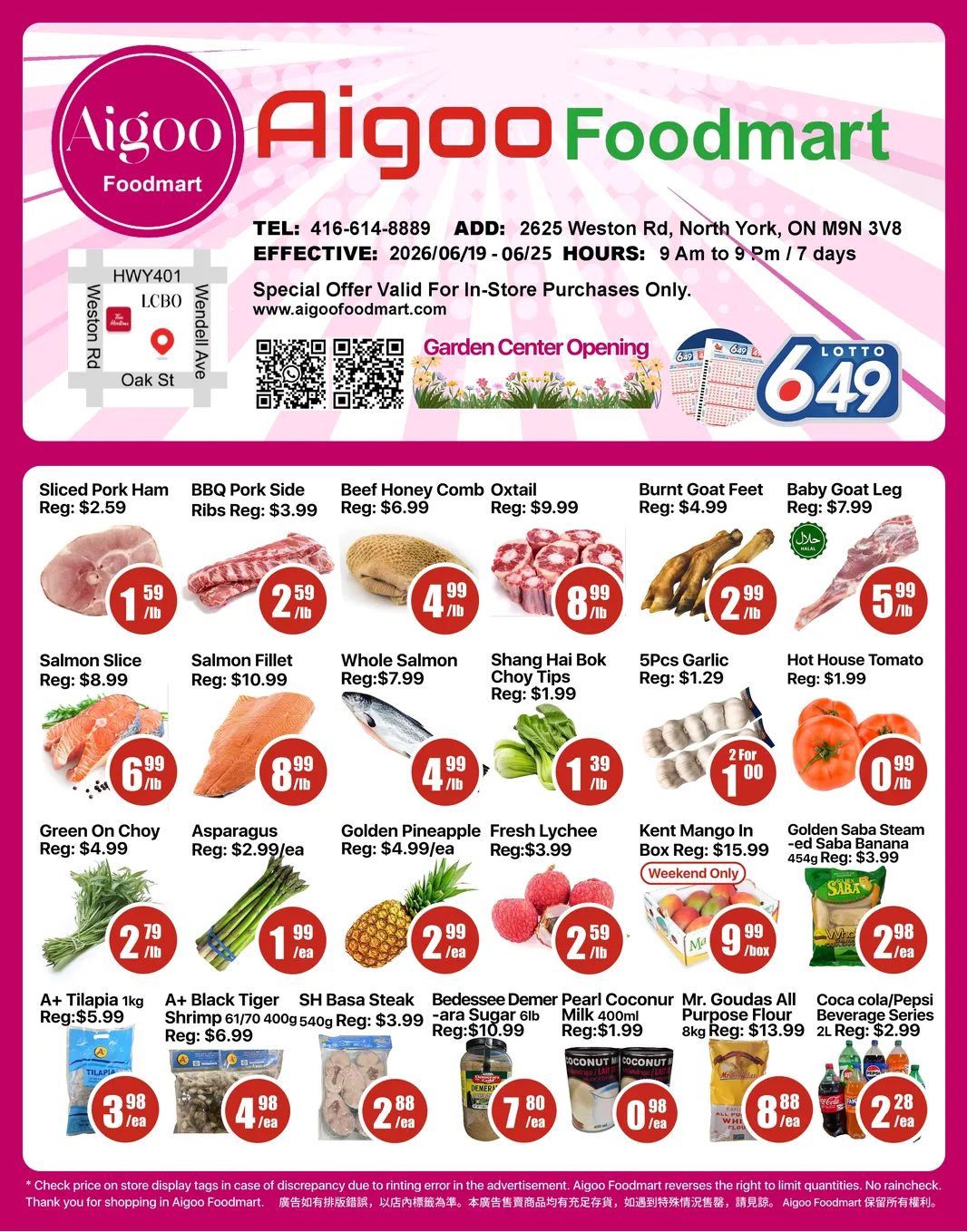 Aigoo Foodmart Sales from June 19 to June 25 2026 - flyer page 1