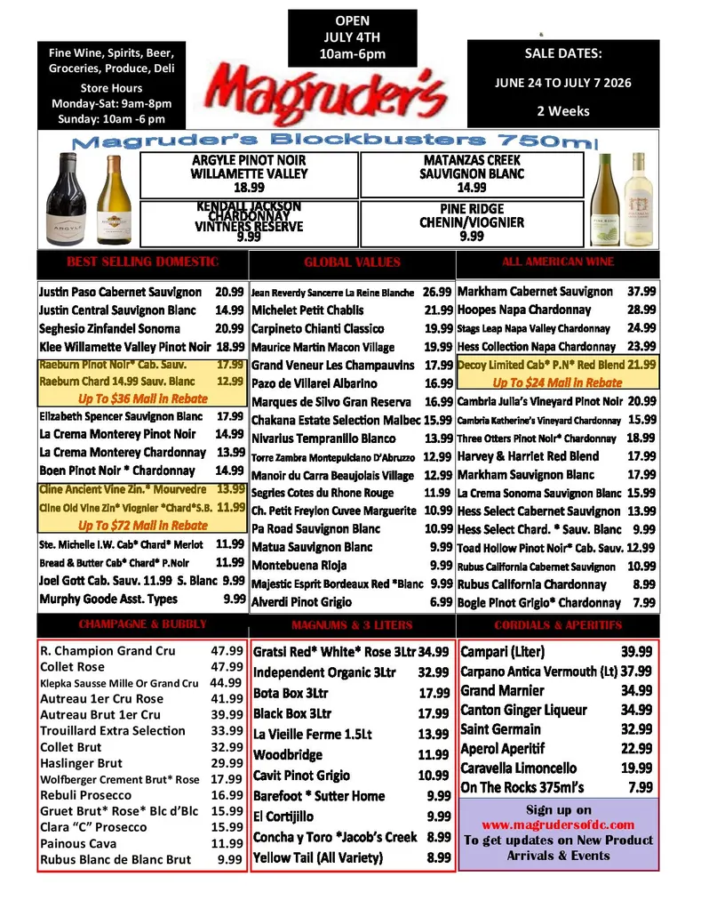 Weekly ad  Magruder's Sales from June 24 to July 7 2026 - Page 