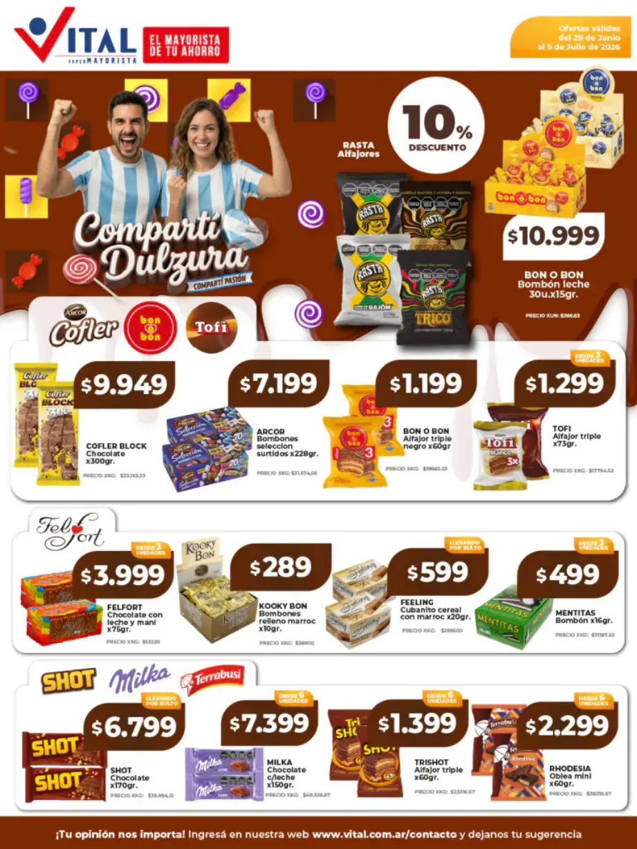 Ofertas de  Ofertas Vital 29 de junio al 5 de julio 2026 - Página 1 del catálogo