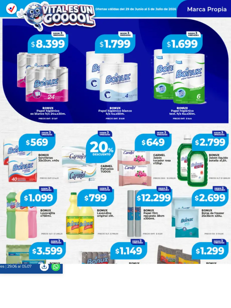 Ofertas de  Ofertas Vital 29 de junio al 5 de julio 2026 - Página 3 del catálogo