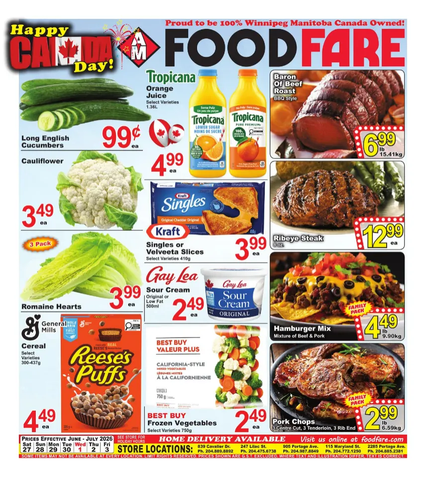 Food Fare Sales from June 27 to July 3 2026 - flyer page 1