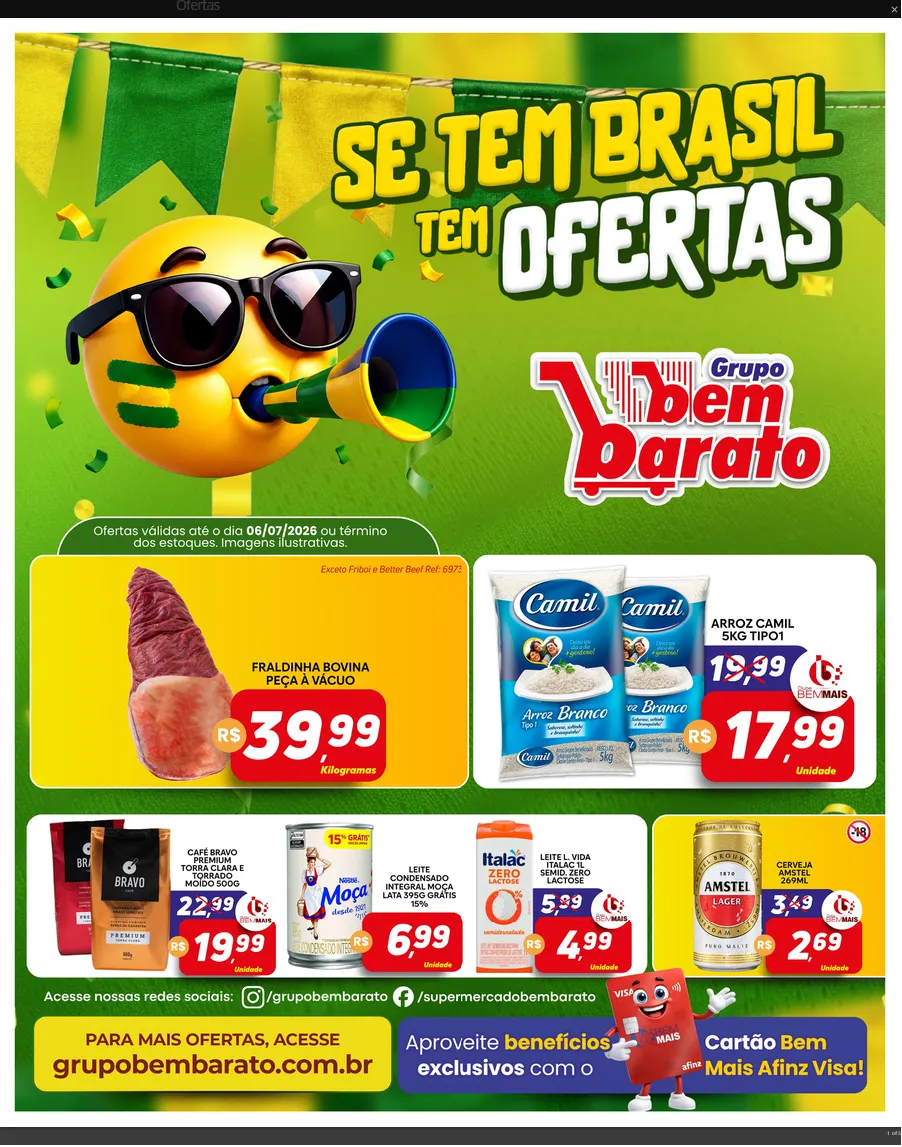 Encarte de Bem Barato Ofertas 30 de junho até 6 de julho 2026 - Pagina 1