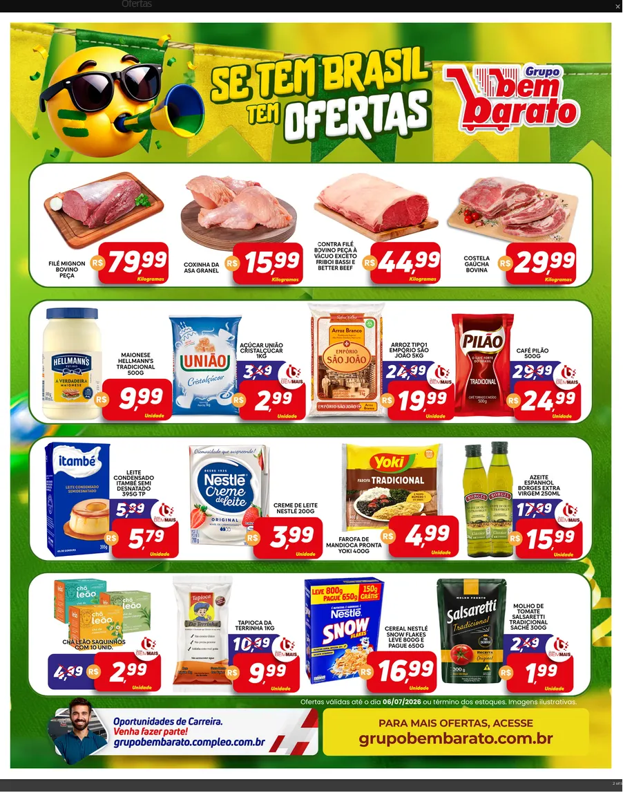 Encarte de Bem Barato Ofertas 30 de junho até 6 de julho 2026 - Pagina 4