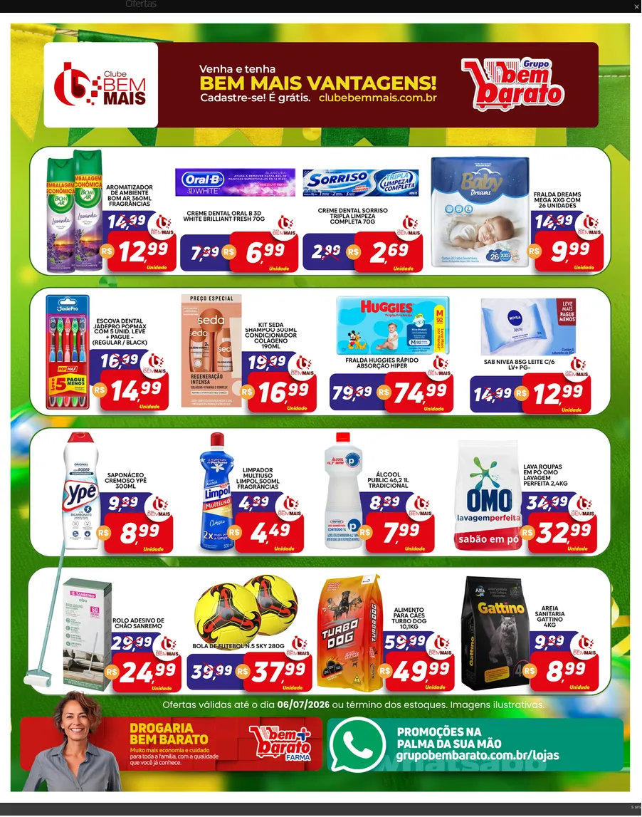 Encarte de Bem Barato Ofertas 30 de junho até 6 de julho 2026 - Pagina 2