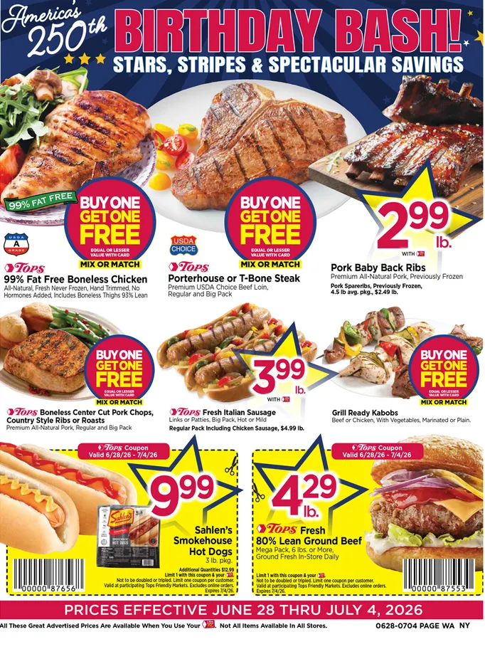 Weekly ad Tops Friendly Markets Sales from June 28 to July 4 2026 - Page 3