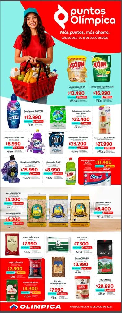 Catalogo de Olimpica Ofertas 1 de julio al 15 de julio 2026 - Pag 1