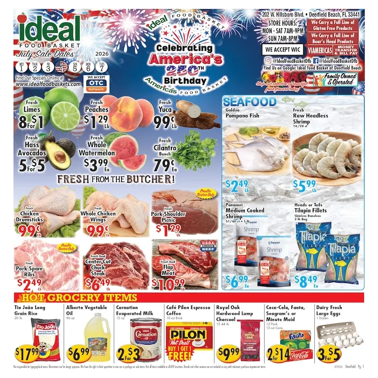 Weekly ad  Ideal Food Basket Sales from July 1 to July 7 2026 - Page 