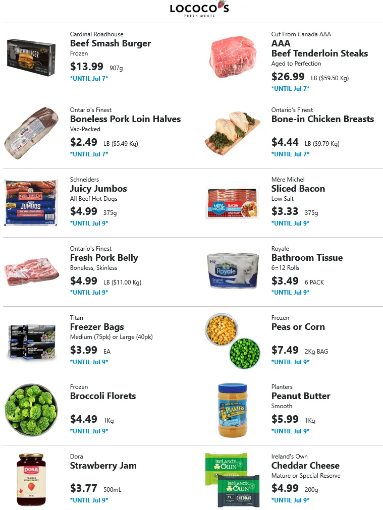 Lococo’s  Sales from July 6 to July 11 2026 - flyer page 1