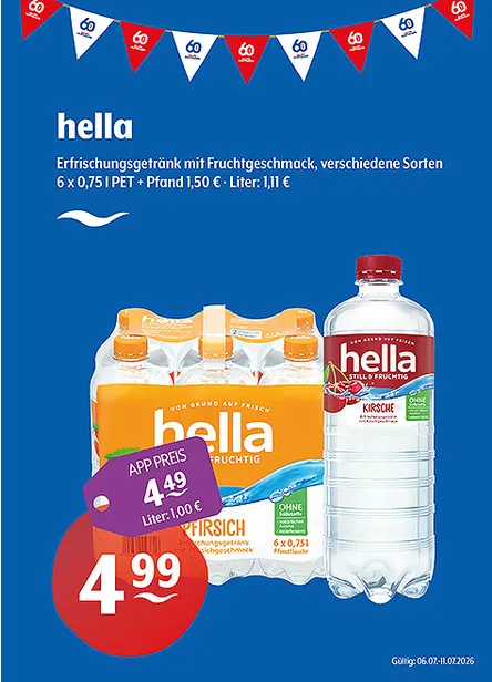  Getränke Huster Prospekte von 6. Juli bis 11. Juli 2026 - Prospekt seite 1