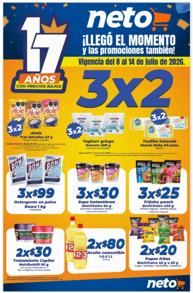 Catálogo de Ofertas de Tiendas Neto 8 de julio al 14 de julio 2026 - Pagina 1