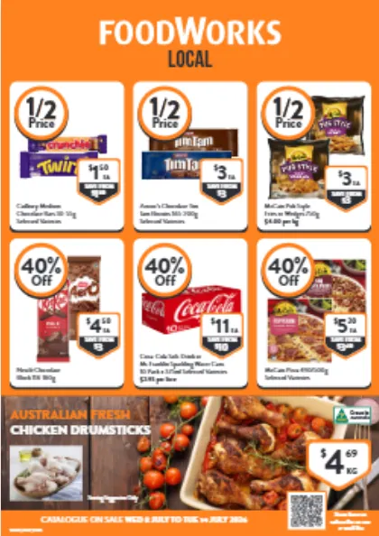 Foodworks Sales - Catalogue valid from 8 July to 14 July 2026 - page 1