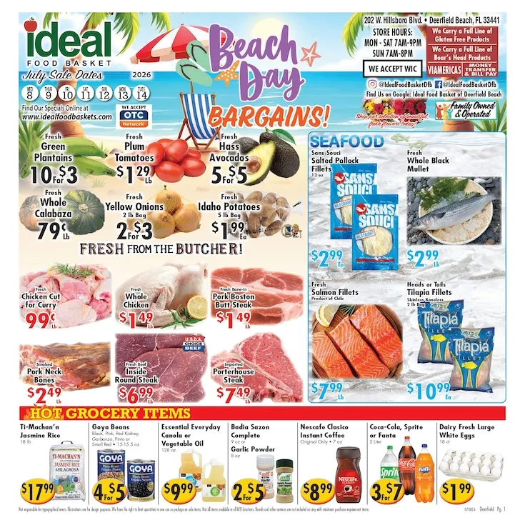 Weekly ad Ideal Food Basket Sales from July 8 to July 14 2026 - Page 