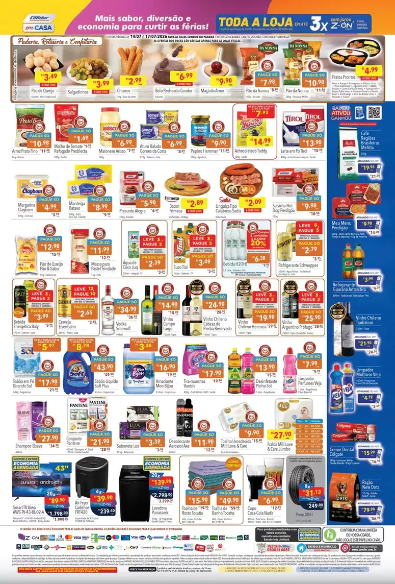 Encarte de Folhetos Supermercados Condor 14 de julho até 16 de julho 2026 - Pagina 2