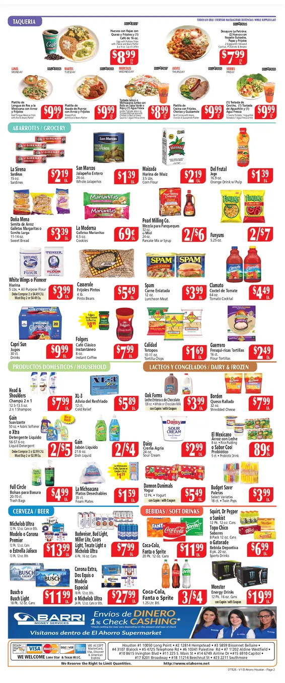 Weekly ad El Ahorro Supermarket Sales from July 15 to July 21 2026 - Page 2